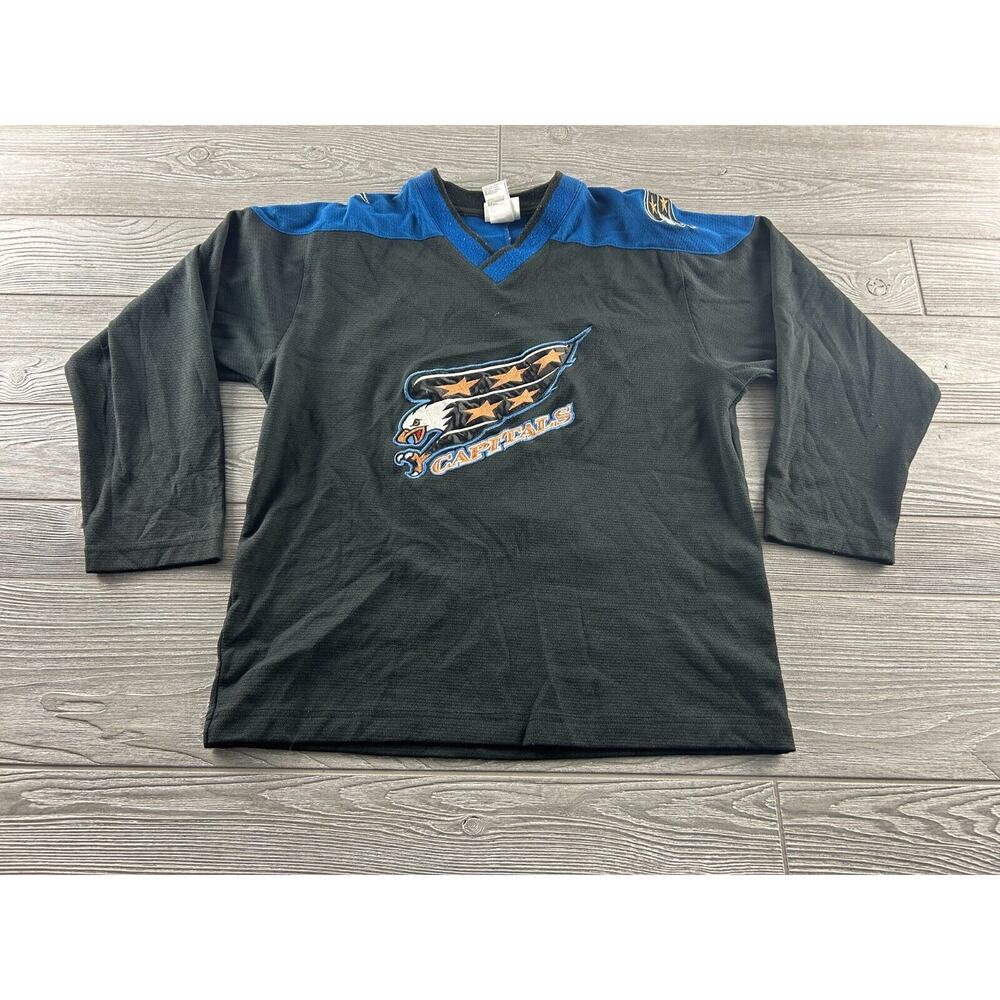 Mighty Mac Washington Capitals Jersery Youth‎ (M 12-14) Kolzig #37 Black